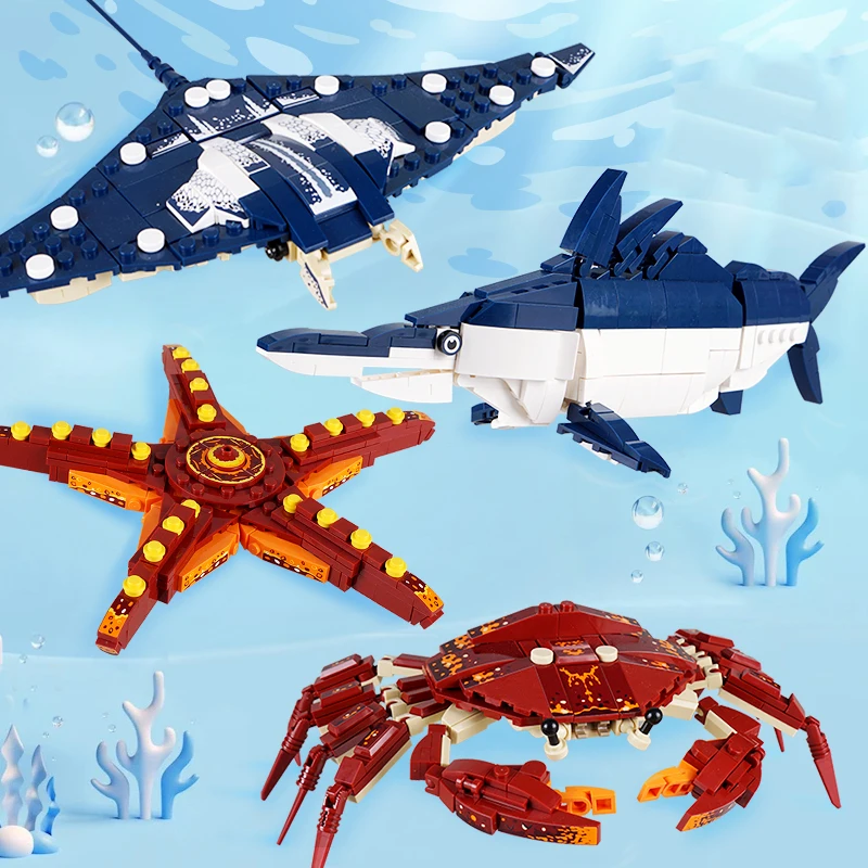 Aquarium Fish Lego - Креативный конструктор «Морские животные»: Краб, Морской