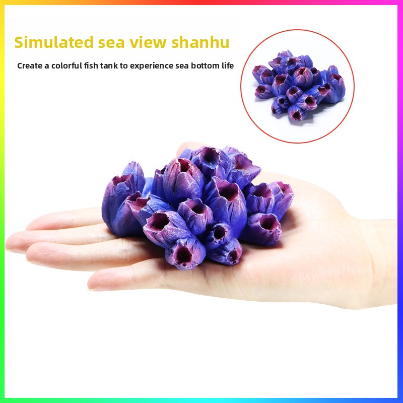 Aquarium Fish Unique - SYSENCIAGA Искусственный бутон цветка Коралловый риф,