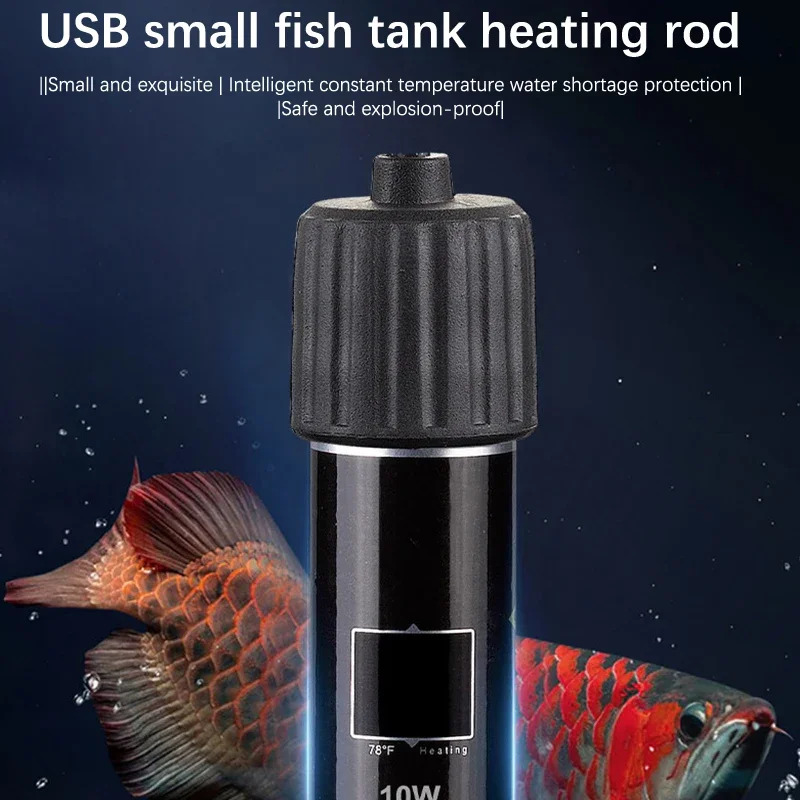 Aquarium Heater Submersible - USB-нагреватель для мини-аквариума, 26 Вт °