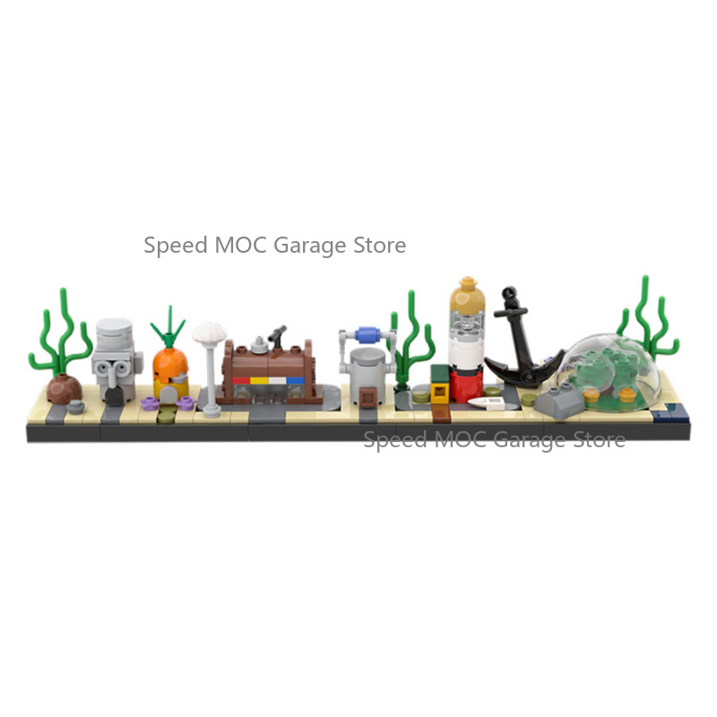 Aquarium Fish Lego - Высокодетализированный набор MOC «Городской пейзаж под