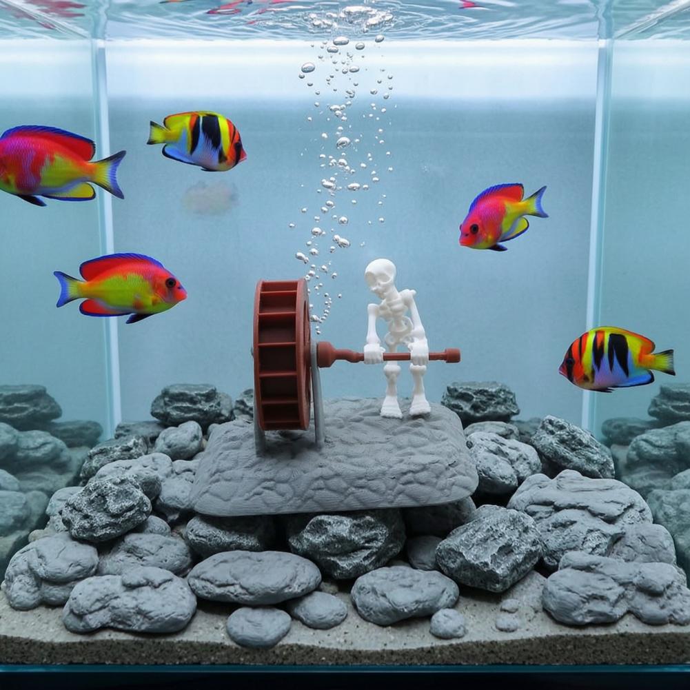 Aquarium Fish Unique - Уникальное украшение для аквариума: Страшный скелет