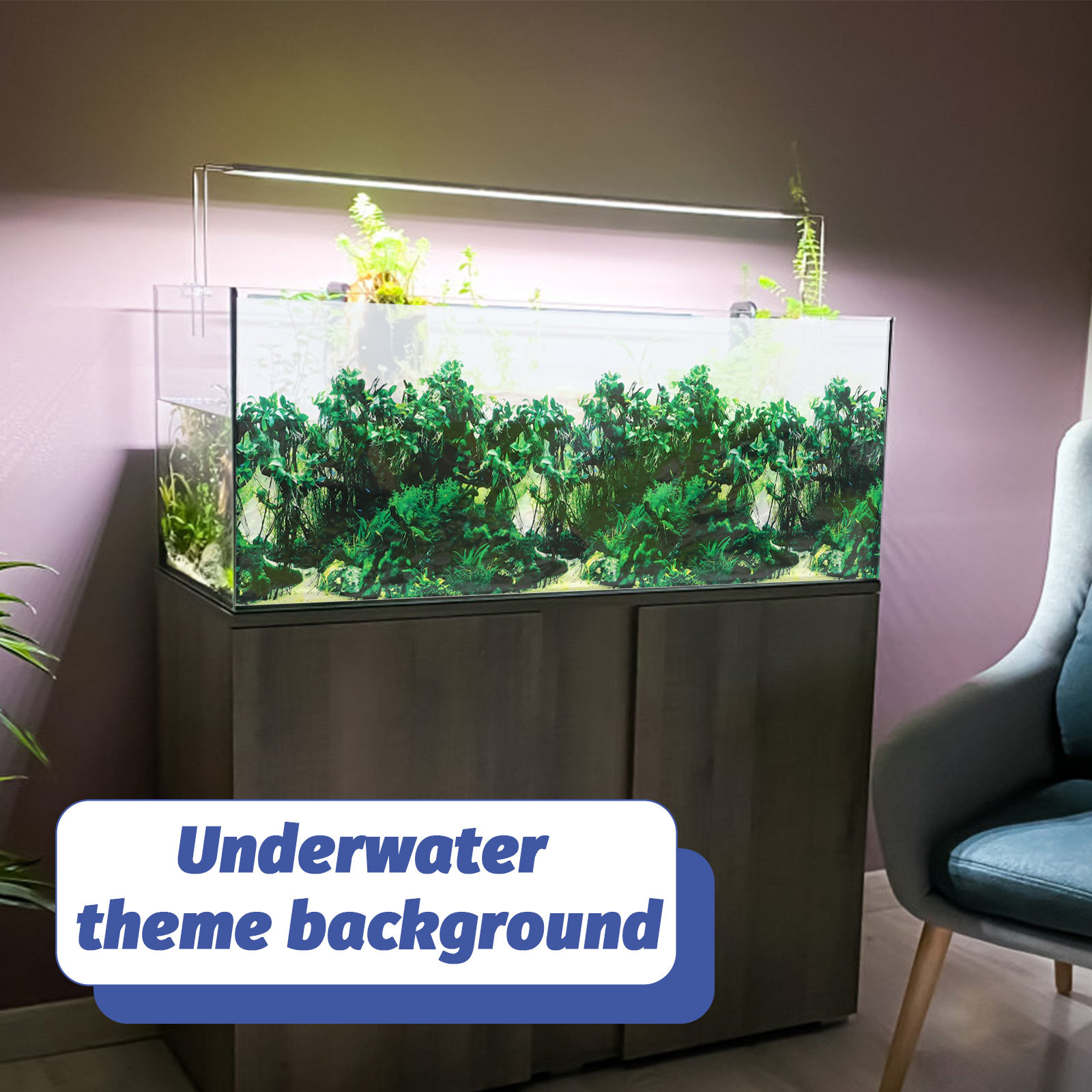 Aquarium Fish Unique - Бумажный фон для аквариума, утолщенные декоративные