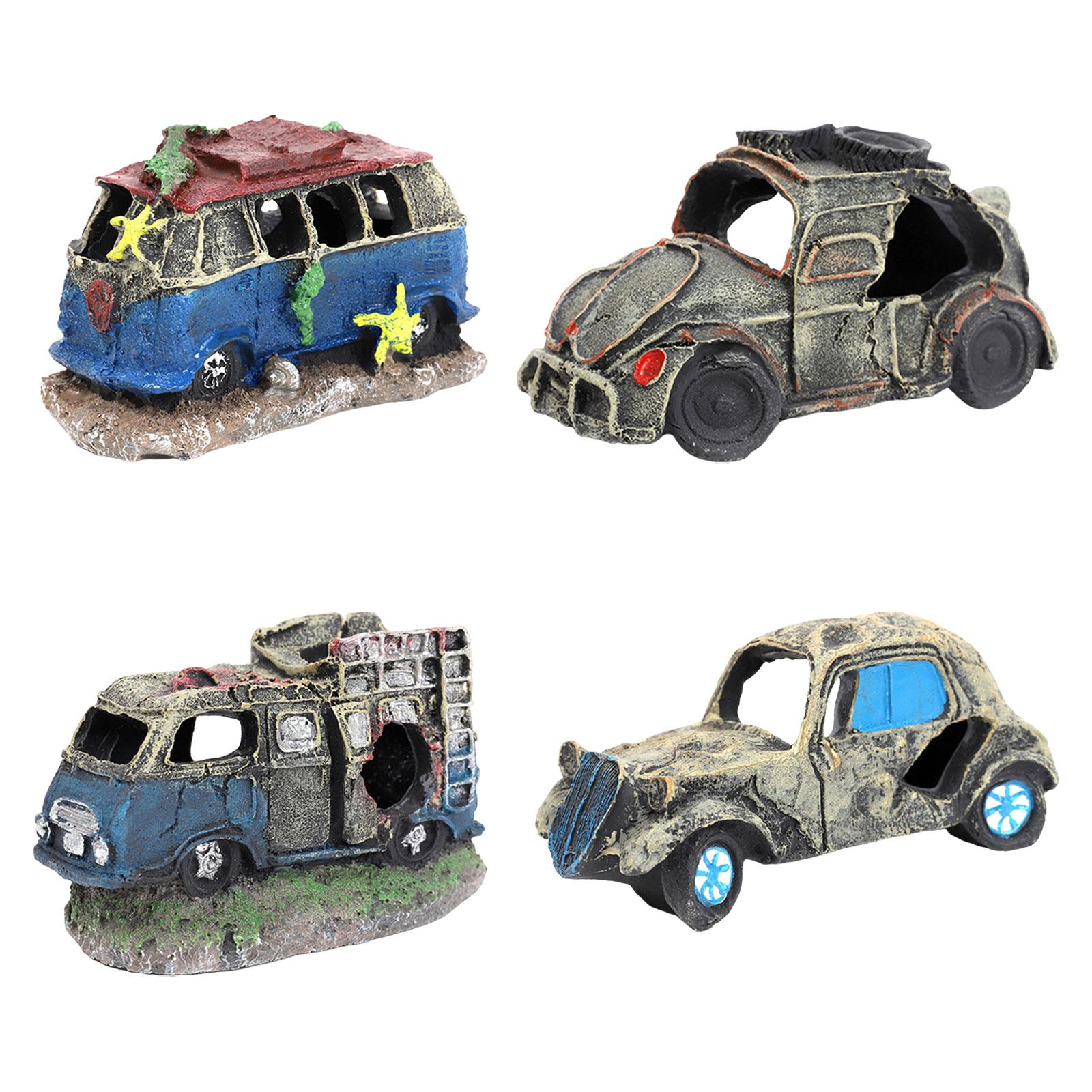 Aquarium Fish Unique - Auto Wreck Aquarium Decoration Wreckage Decor