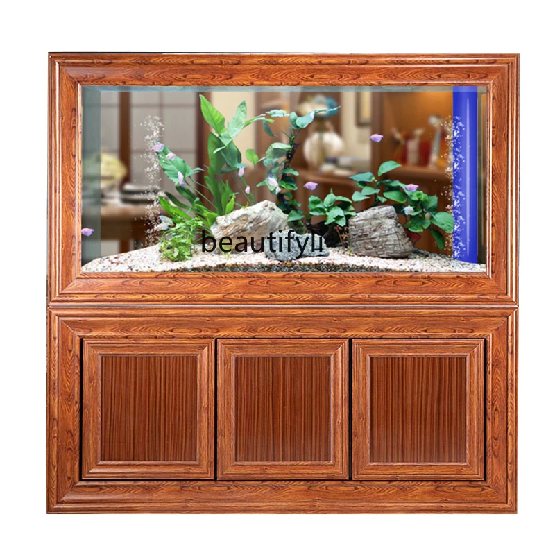 Aquarium Fish Dragon - Китайский стиль, похожий на красное дерево,