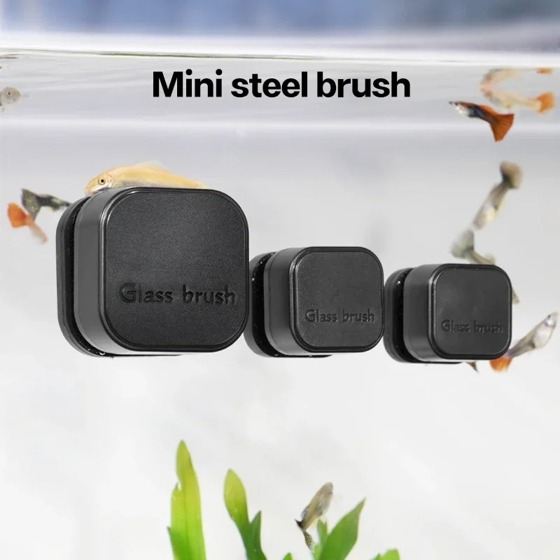 Мини-квадратная магнитная щетк – обзор и цена Cleaner Fish Aquarium