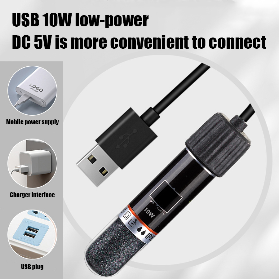 USB-нагреватель для мини-аквар – обзор и цена Aquarium Heater Submersible