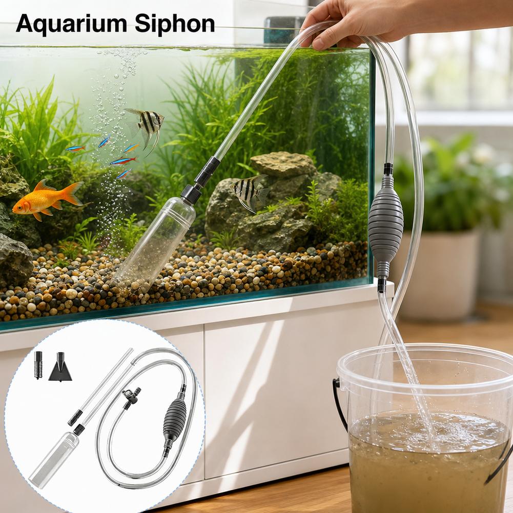Ручной сифон для аквариума, на – обзор и цена Cleaner Fish Aquarium